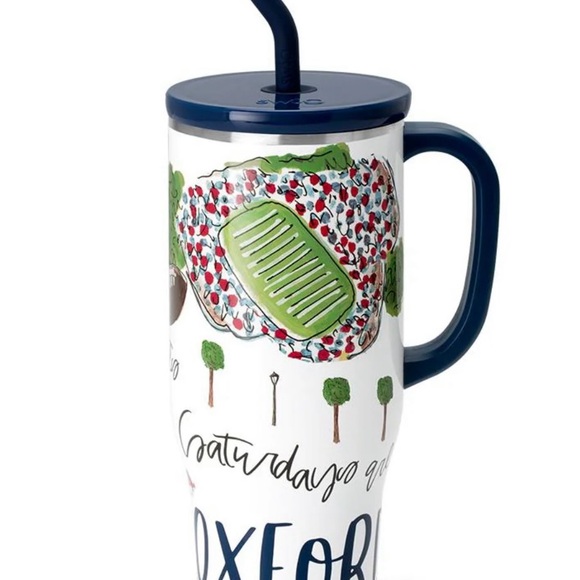 Saturdays in Oxford Swig 40oz Mega Mug Insulated Tumbler NWT - Picture 1 of 7
